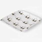 Dank u Waterverf Lingerie Vrijgezellenfeest Papieren Bordje (Gebogen)