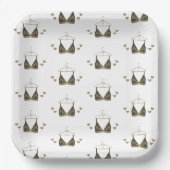 Dank u Waterverf Lingerie Vrijgezellenfeest Papieren Bordje (Voorkant)