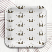 Dank u Waterverf Lingerie Vrijgezellenfeest Papieren Bordje