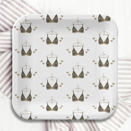 Dank u Waterverf Lingerie Vrijgezellenfeest Papieren Bordje