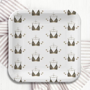 Dank u Waterverf Lingerie Vrijgezellenfeest Papieren Bordje