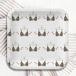 Dank u Waterverf Lingerie Vrijgezellenfeest Papieren Bordje