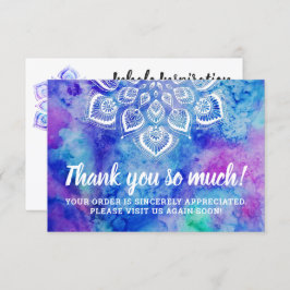 Dank u Waterverf Mandala Metaphysical Kaart