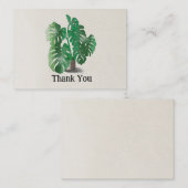 Dank u Waterverf Plant Notitiekaartje (Voorkant / Achterkant)