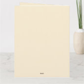 Dank u- Waterverf pompoen bloemontwerp- Kaart (Achterkant)