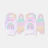 Dank u Waterverf Regenboogdag Baby shower Bedankdoosjes (Uitgevouwen)