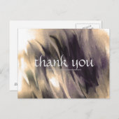 Dank u  waterverf schildercanvas Vuur Briefkaart (Voorkant / Achterkant)