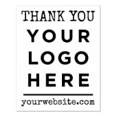 Dank u website Uw Business Logo Custom Rubberstempel (Afrduk)