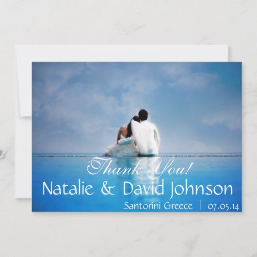 DANK U WEDDING CARDS BEDANKKAART (Voorkant)