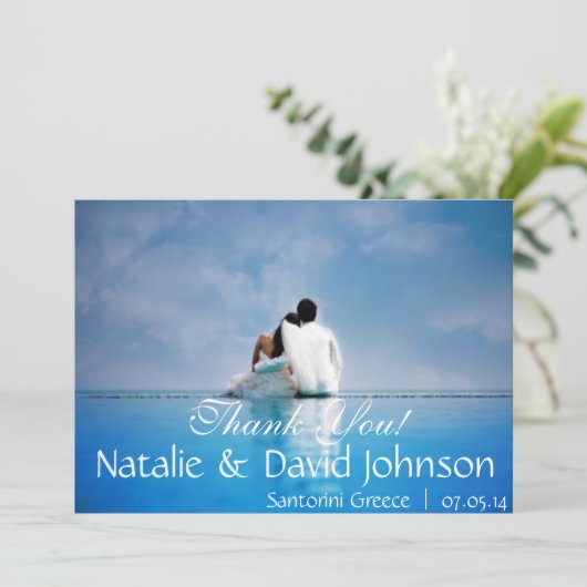 DANK U WEDDING CARDS BEDANKKAART (Staand voorkant)