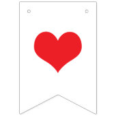 DANK U ❤ WEDDING SIGN DECOR VLAGGETJES (Derde vlag)