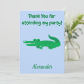 Dank u wel Alligator Bedankkaart (Staand voorkant)