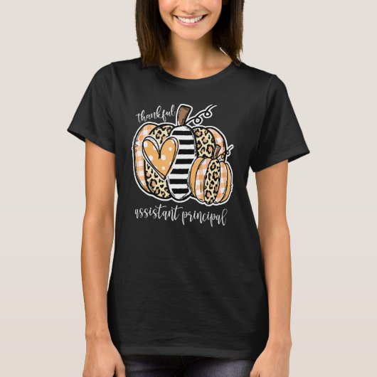 Dank u wel, assistent-directeur Leopard Pumpkin T-shirt (Voorkant)