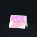 Dank u wel Bat Mitzvah Waterverf Paars roze meisje Bedankkaart<br><div class="desc">Zeg je gasten bedankt met deze mooie waterverf Bat Mitzvah,  dank je kaarten. Witte letters met David in het midden. Waterverf paarse,  violette,  lavender,  roze,  perzikkleurige kleuren. Blanco kaarten,  ruimte om persoonlijke berichten te schrijven. Haal passend collectie!</div>