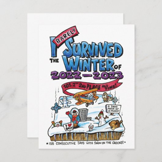 Dank u wel bedankkaart (Voorkant / Achterkant)