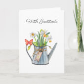 Dank u wel, bloemen en vlindervliegers Kaart (Voorkant)