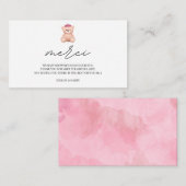 Dank u wel Bonjour Bebe, Frans baby shower Enclosu Informatiekaartje (Voorkant / Achterkant)