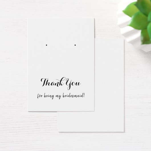 Dank u wel Bridesmaid die DisplayCard verdient Visitekaartje (Bureau)