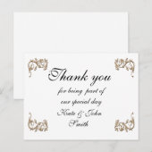 Dank u wel briefkaart (Voorkant / Achterkant)