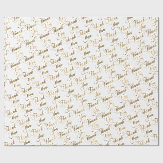Dank u wel cadeaupapier (Vlak)