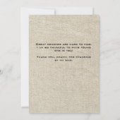 Dank u wel Coach Rustic Baseball-fotokaart Bedankkaart (Achterkant)