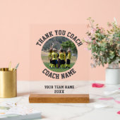 Dank u wel Coach Team Naam Foto Acryl Bord (Huwelijk)
