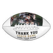 Dank u wel Coach Team Naam Foto American Football (Voorkant)