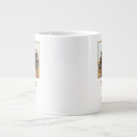 Dank u wel Coach Team Naam Foto Grote Koffiekop (Voorkant)