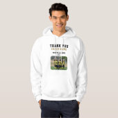 Dank u wel Coach Team Naam Foto Hoodie (Voorkant volledig)