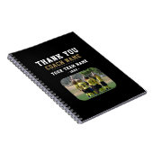Dank u wel Coach Team Naam Foto Notitieboek (Rechterzijde)