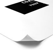 Dank u wel Coach Team Naam Foto Poster (Hoek)