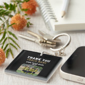 Dank u wel Coach Team Naam Foto Sleutelhanger (Voorkant Rechts)