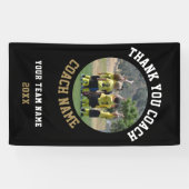 Dank u wel Coach Team Naam Foto Spandoek (Horizontaal)