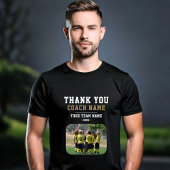 Dank u wel Coach Team Naam Foto T-shirt
