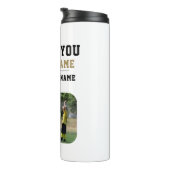 Dank u wel Coach Team Naam Foto Thermosbeker (Geroteerd rechts)