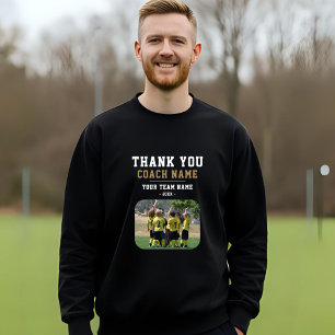Dank u wel Coach Team Naam Foto Trui