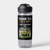 Dank u wel Coach Team Naam Foto Waterfles (Voorkant)