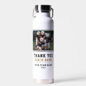 Dank u wel Coach Team Naam Foto Waterfles (Voorkant)