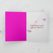 Dank u wel Cosmos Flower Garden Bedankkaart (Binnen)