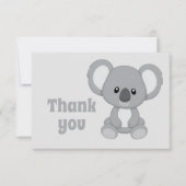 Dank u wel Cute Koala Beer Cartoon Animal Bedankkaart (Voorkant)