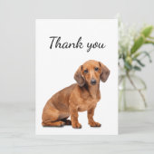 Dank u wel Dachshund Dog Pet Animal Bedankkaart (Staand voorkant)