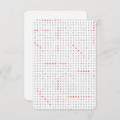 Dank u wel, dank u wel. kaart (Voorkant / Achterkant)