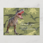 Dank u wel Dinosaur Jurassic World Briefkaart (Voorkant)