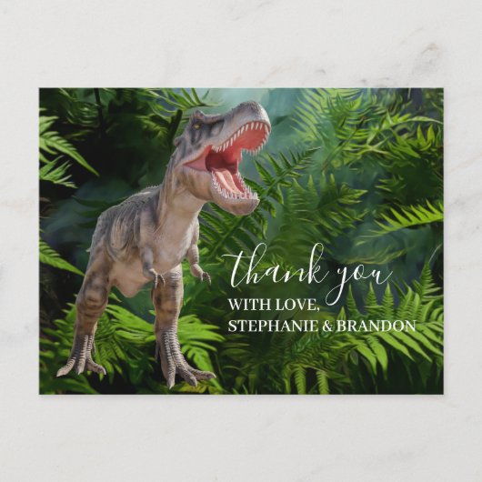 Dank u wel Dinosaur oerwoud Jurassic World Briefka Briefkaart (Voorkant)
