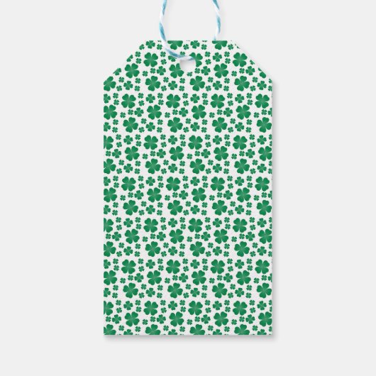 Dank u wel Dog Shamrock Green Cadeaulabel (Achterkant)