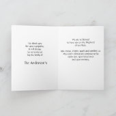 Dank u wel dominee Shepherd Lost Flock Sheep Bedankkaart (Binnen)