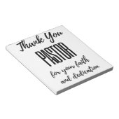 Dank u wel dominee voor uw geloof bl notitieblok (Schuin)