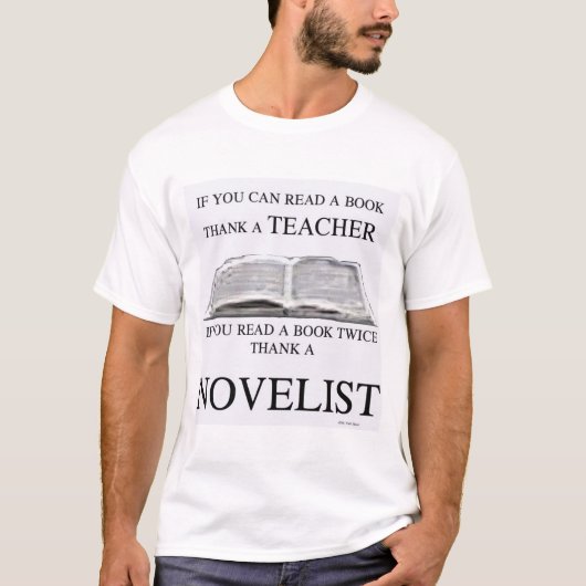 Dank u wel een schrijver t-shirt (Voorkant)