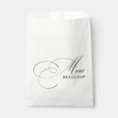 Dank U Wel Elegante Kalligrafie Dank Je Wel Bedankzakje (Voorkant)