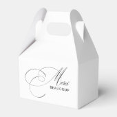 Dank U Wel Elegante Kalligrafie Dank U Bedankdoosjes (Voorkant Zijde)